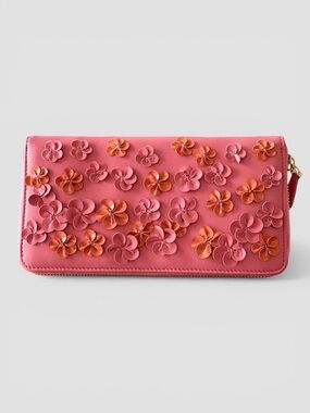 Valentino Garavani Floral Appliqué Wallet